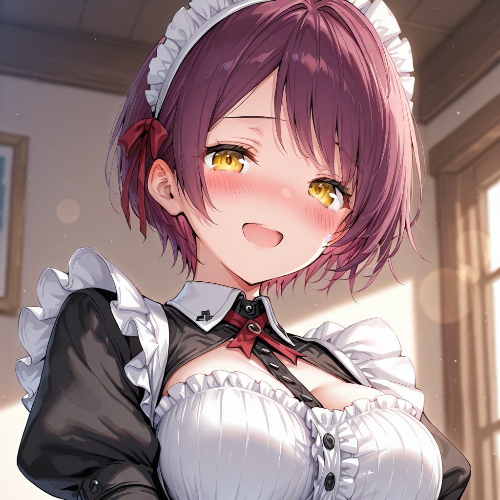 おはようございます（挨拶メイドの芽衣ちゃん）