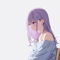何気に座っている少女 4枚目