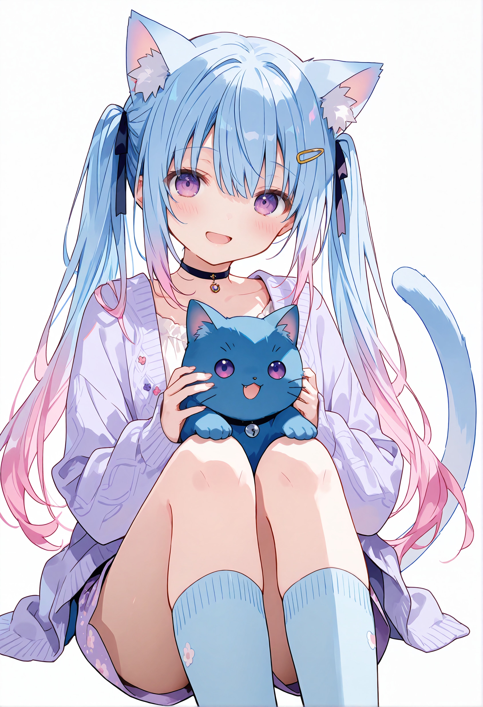 猫耳みももと猫 02 | の人気AIイラスト・グラビア