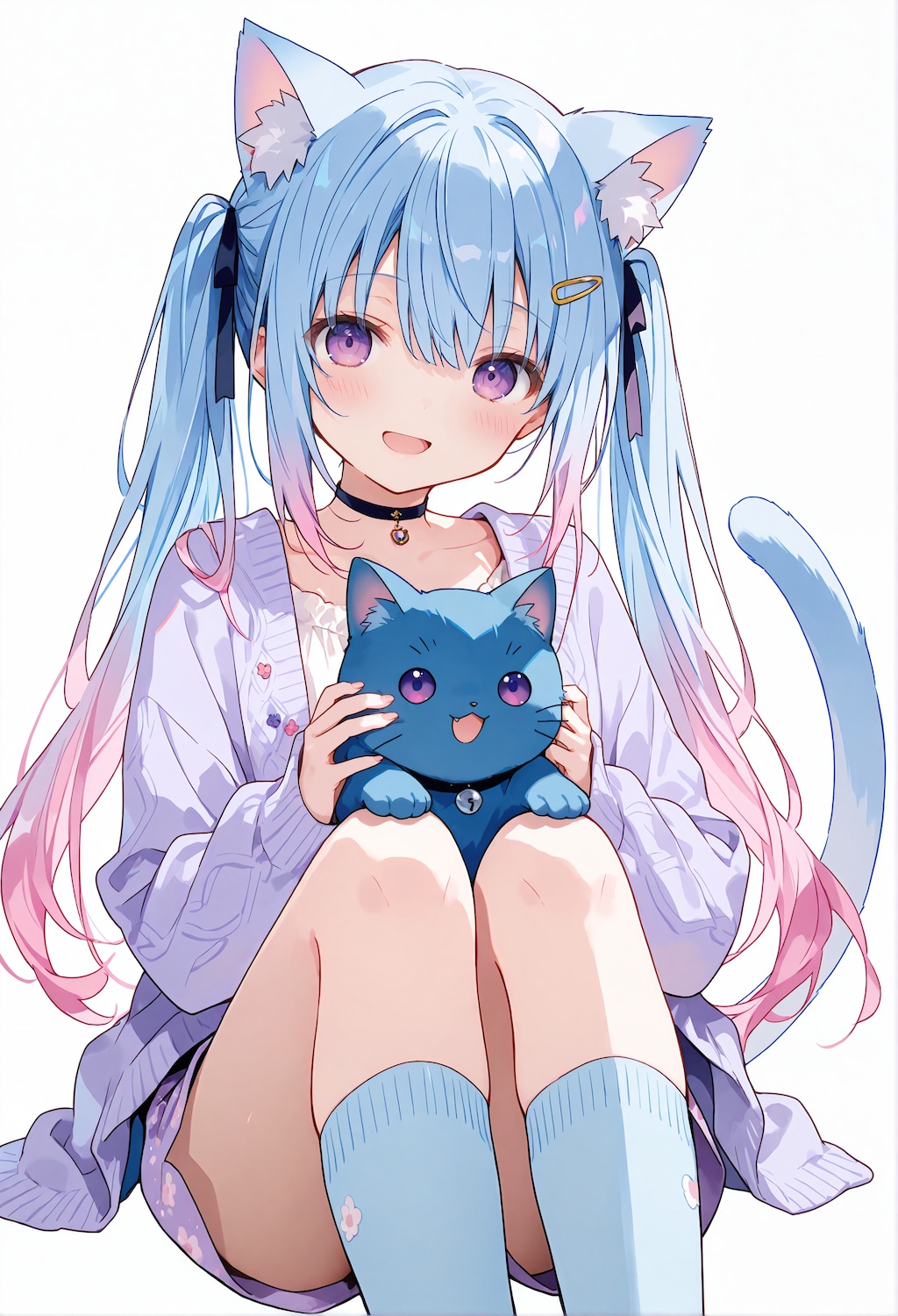 猫耳みももと猫 02