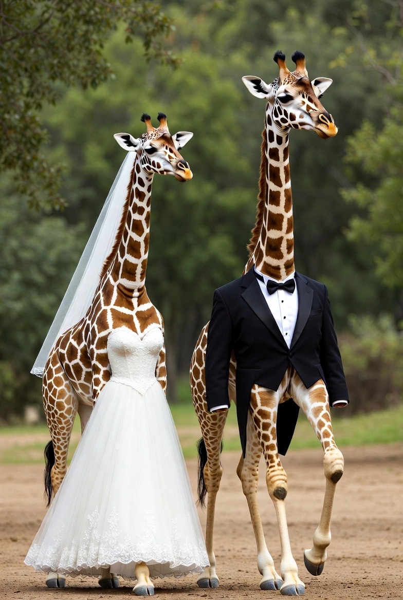 ブライダルアニマルズ | の人気AIイラスト・グラビア