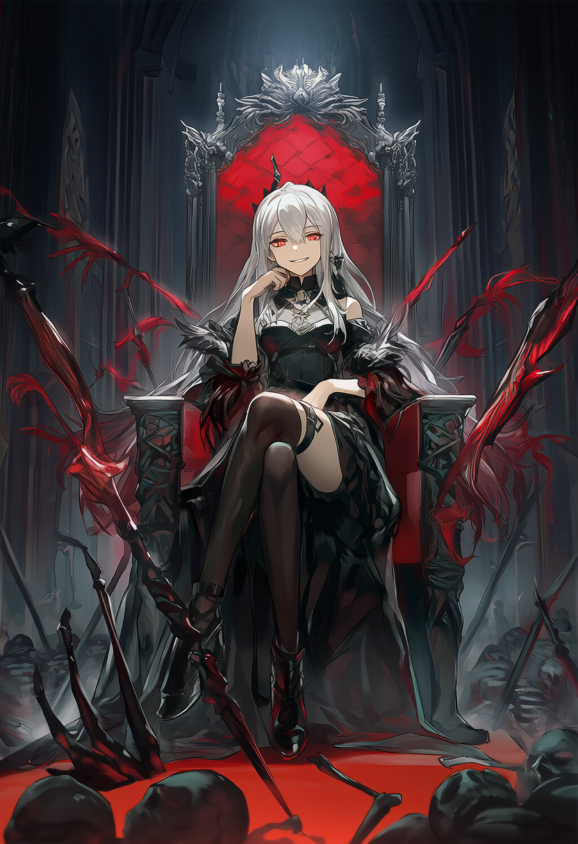 鮮血の玉座 | の人気AIイラスト・グラビア