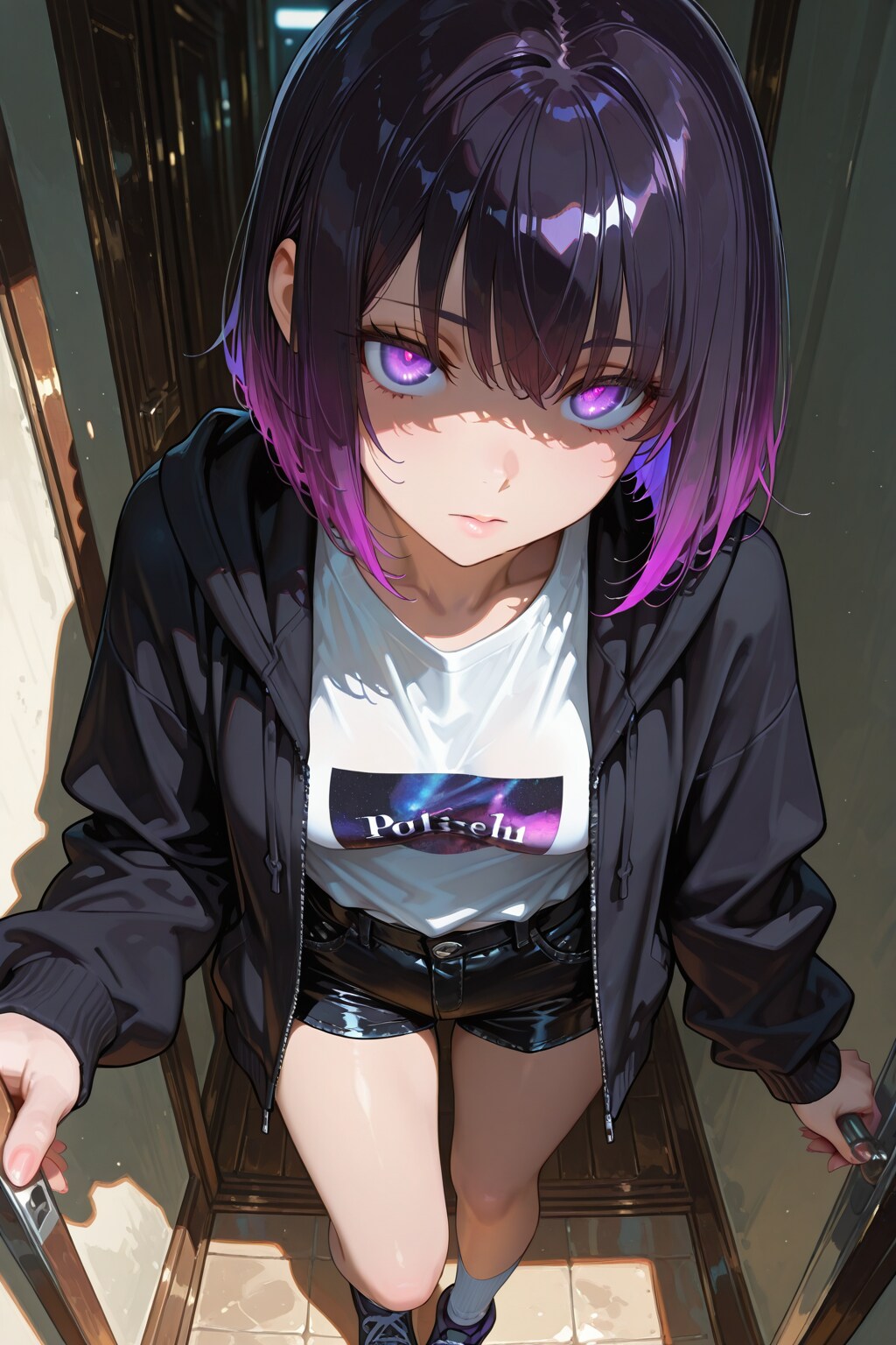 紫色が似合う女の子112