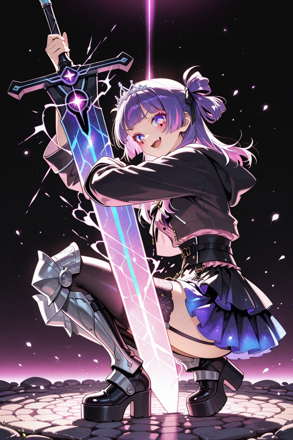 【Jirai-kei × Dark knight】 Girl | の人気AIイラスト・グラビア