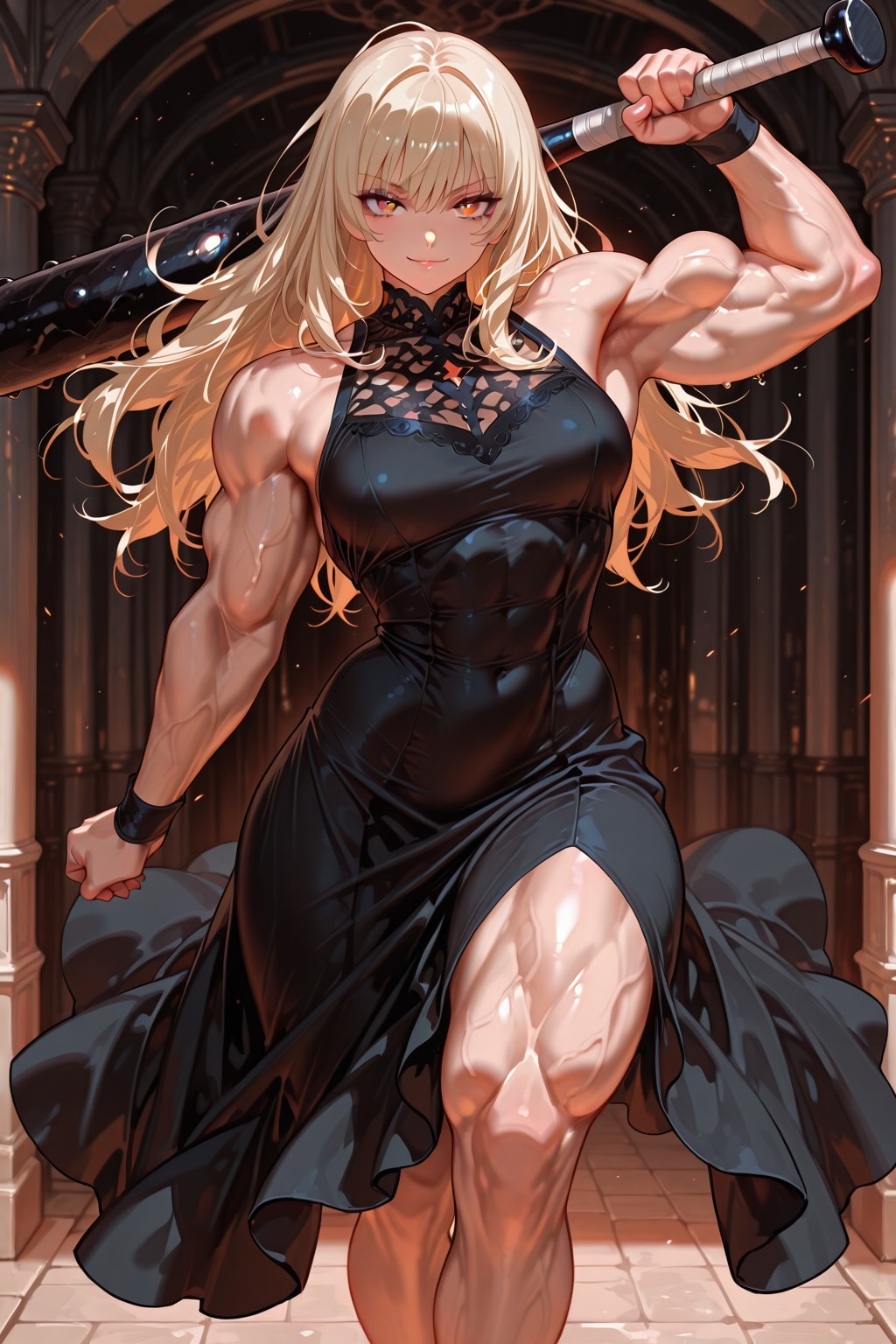 金棒女子 | の人気AIイラスト・グラビア