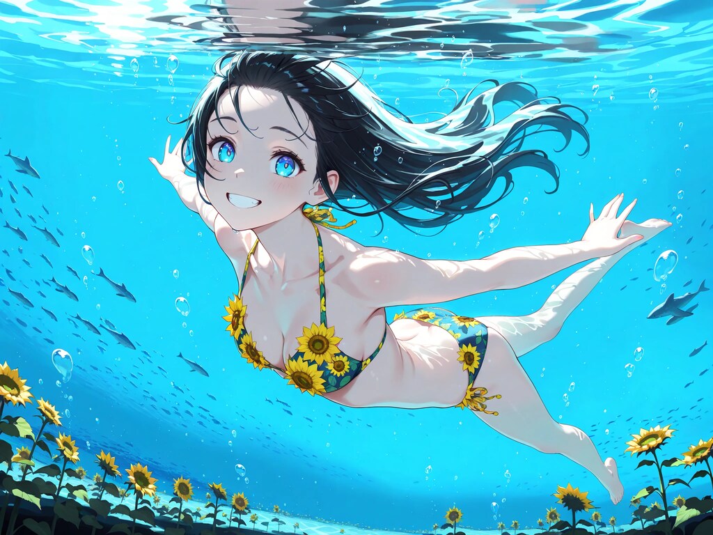 水中詰め合わせ ひまわりの水着編