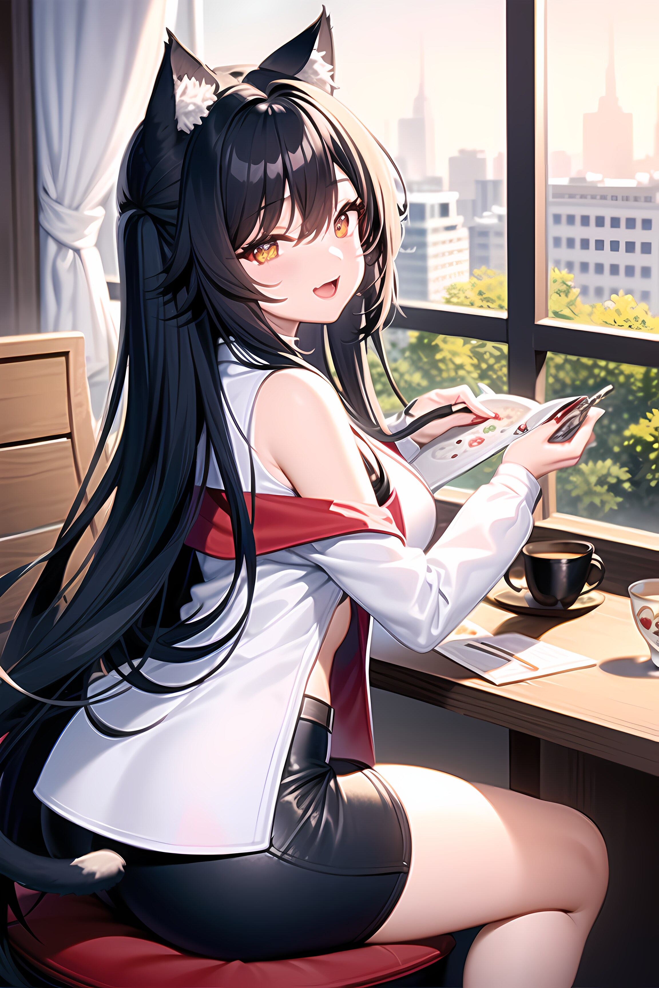 朝のねこみみさん