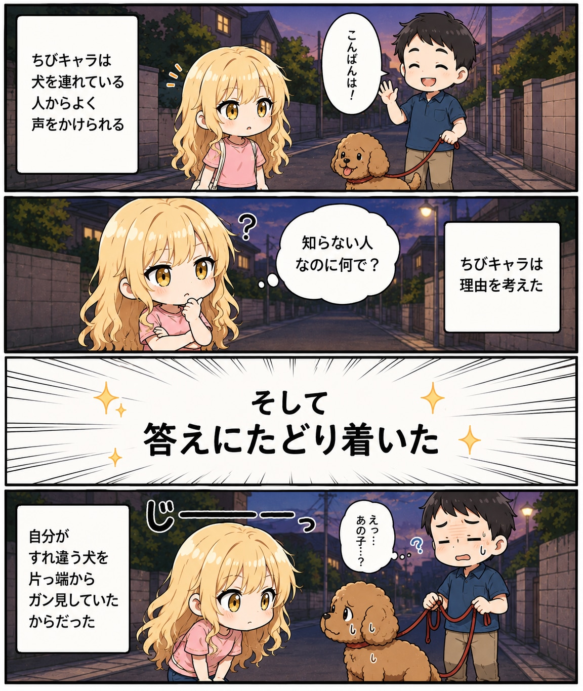 犬を連れている人