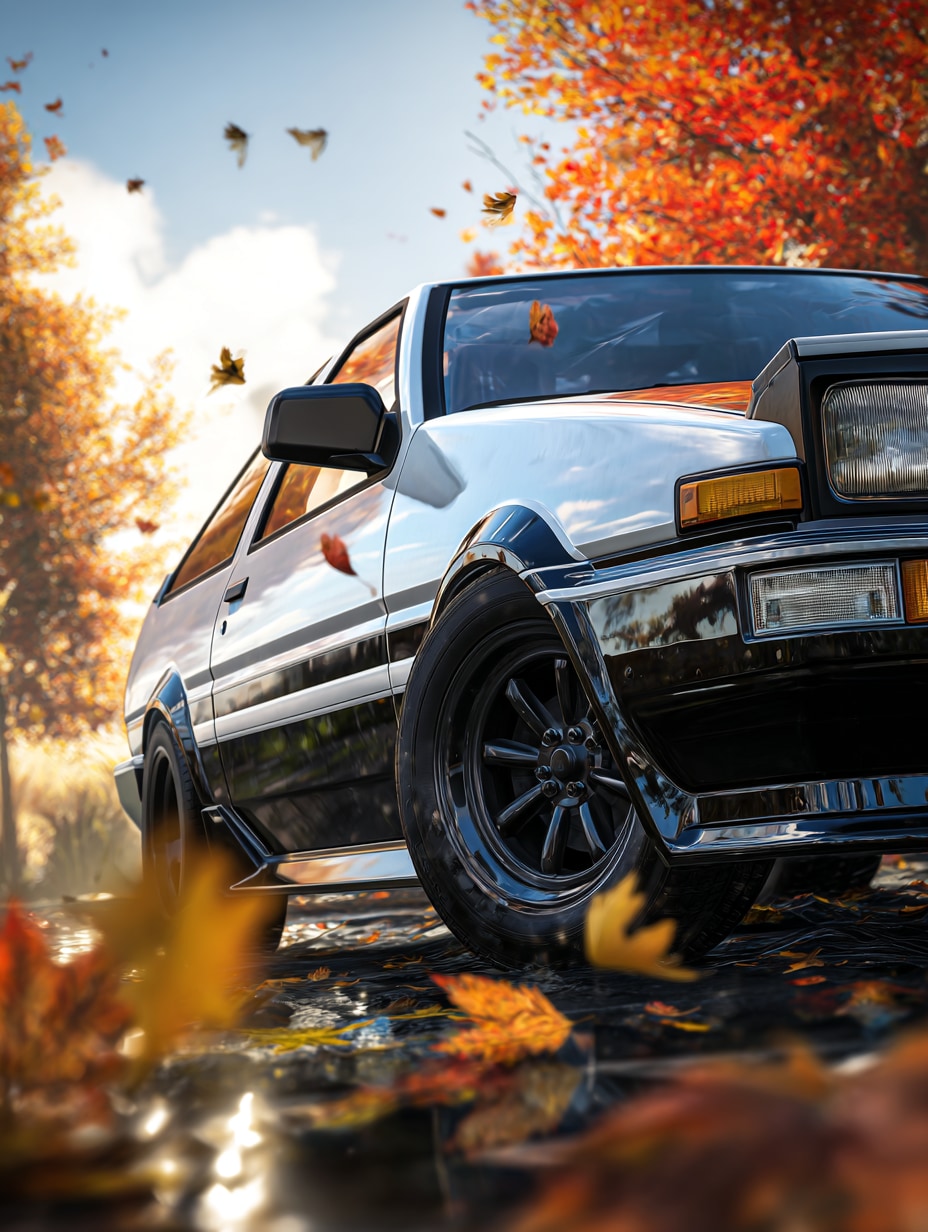 紅葉とAE86 | の人気AIイラスト・グラビア