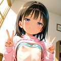 おっぱいとダブルピース 8枚目