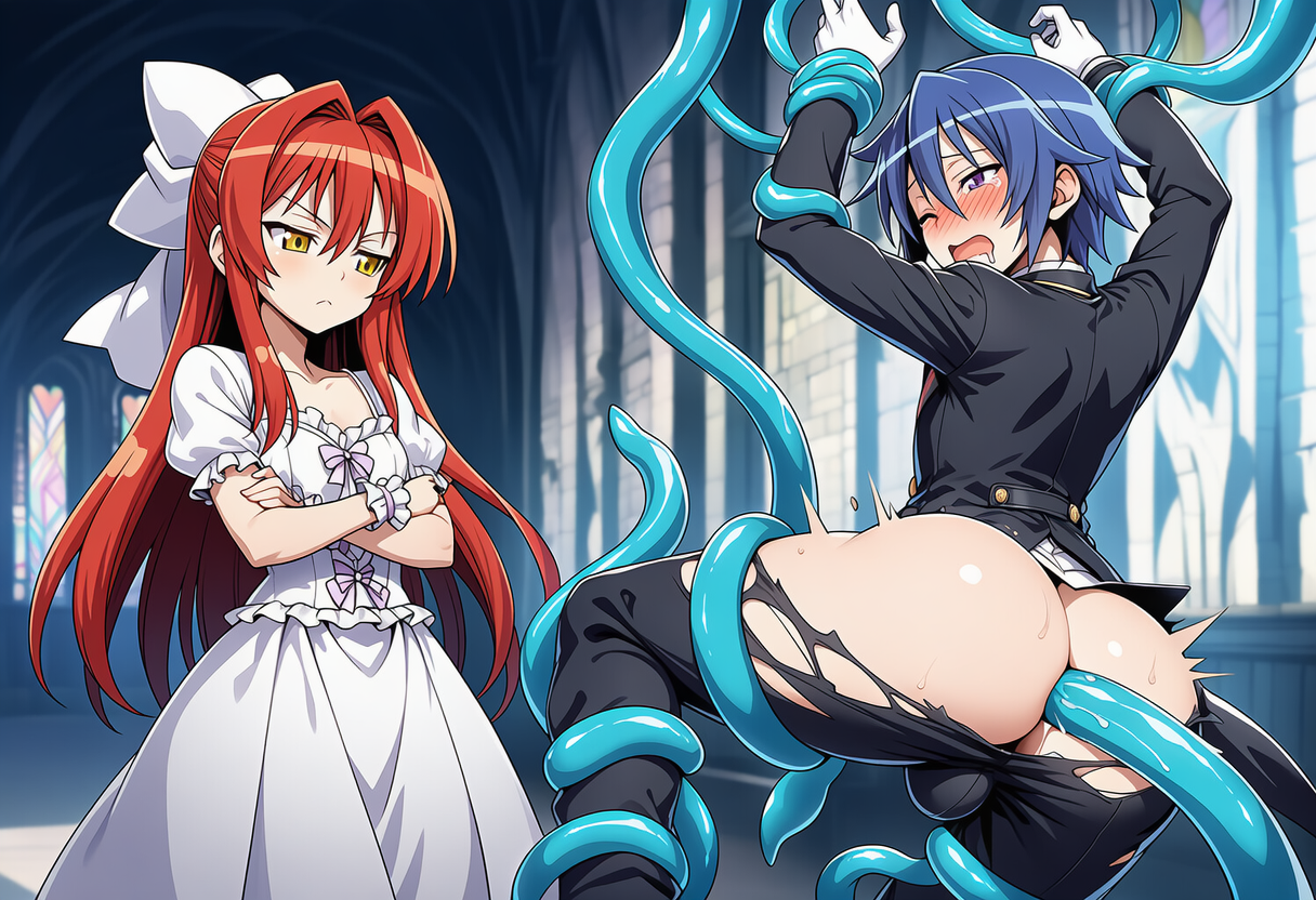お嬢様の魔法でお仕置きされる完璧執事