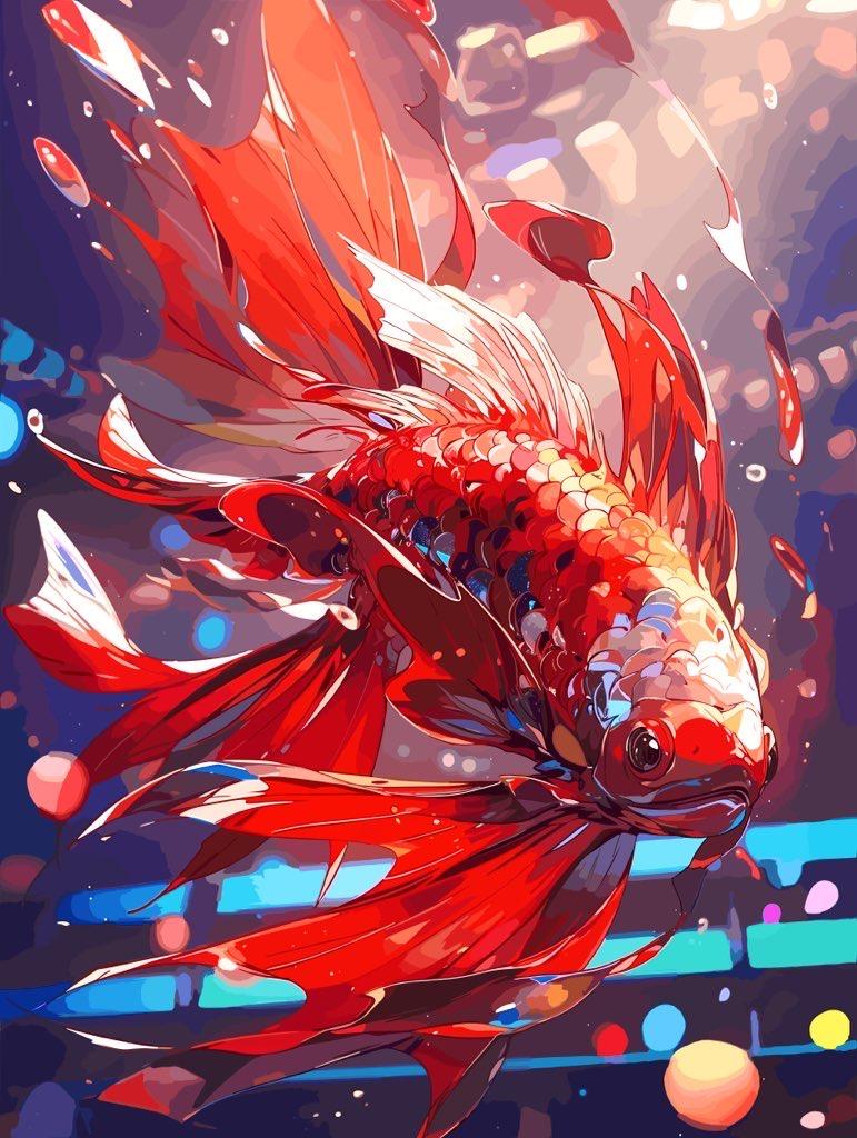 すごいかっこいい金魚