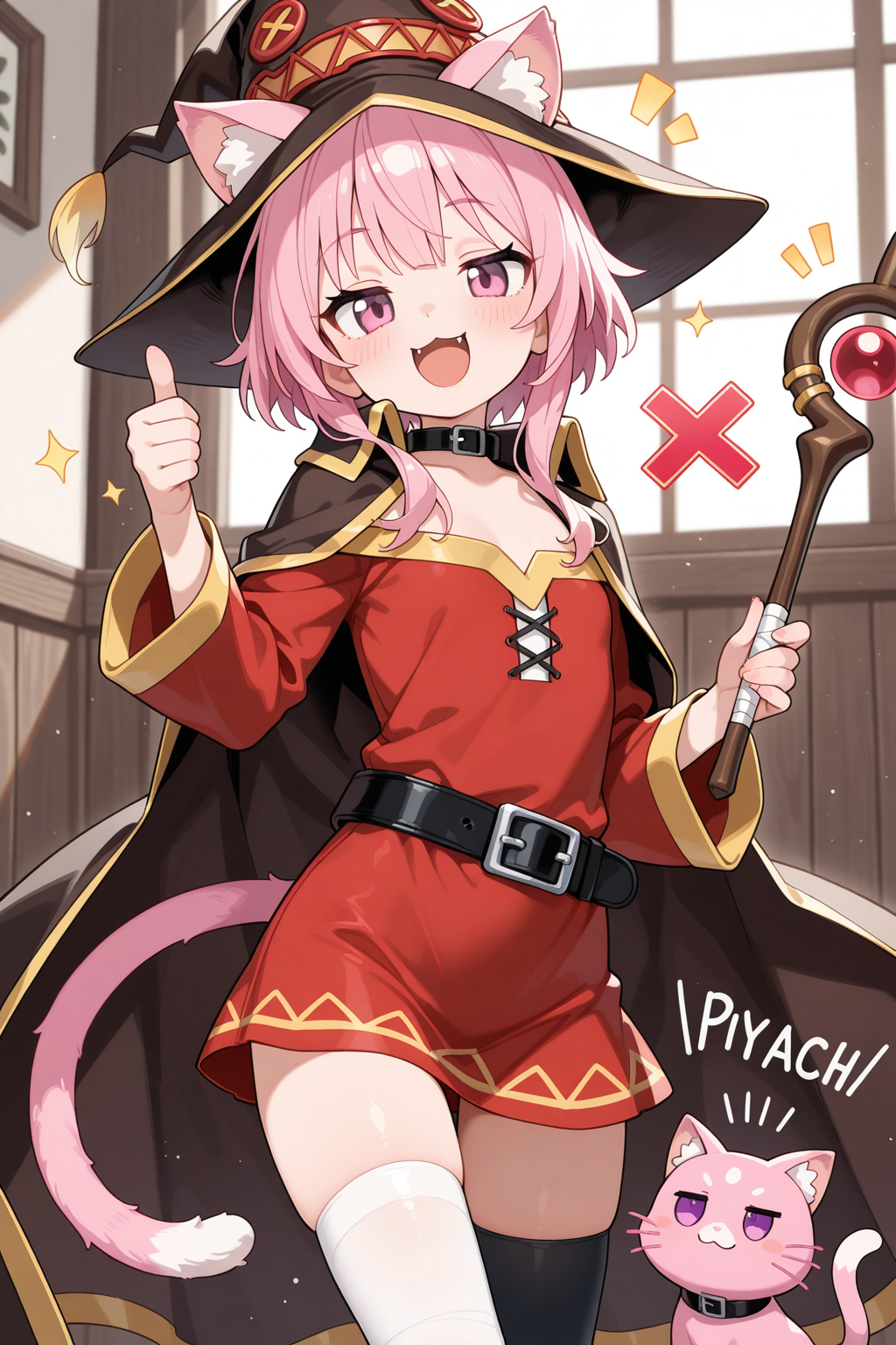 めぐみんコスプレのねこちゃん