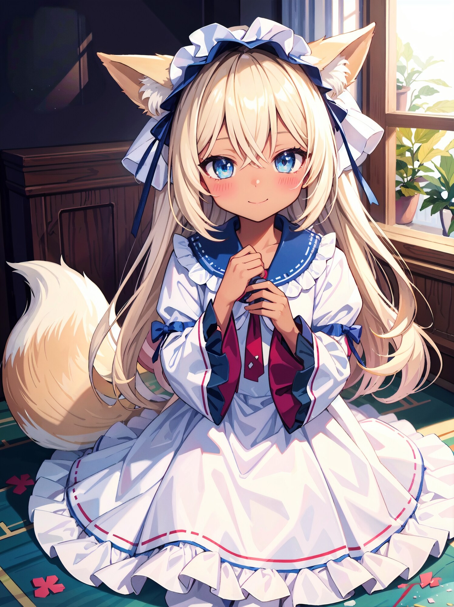 白ゴス狐娘