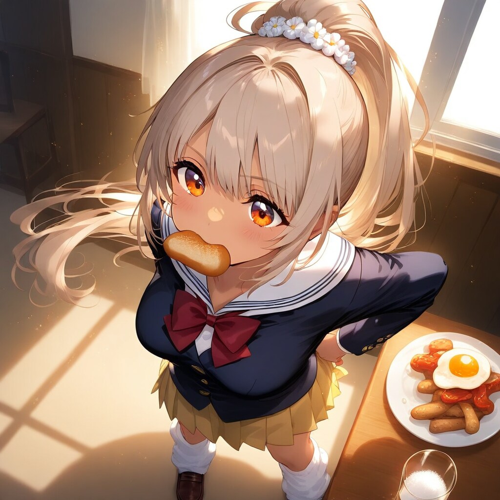 朝食モグモグ | の人気AIイラスト・グラビア