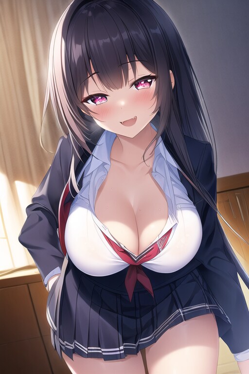 挑発する少女