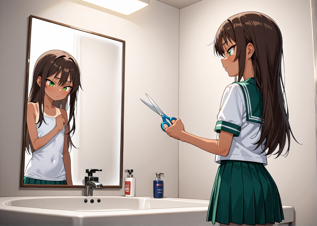 ハサミを持つことは苦手っぽい