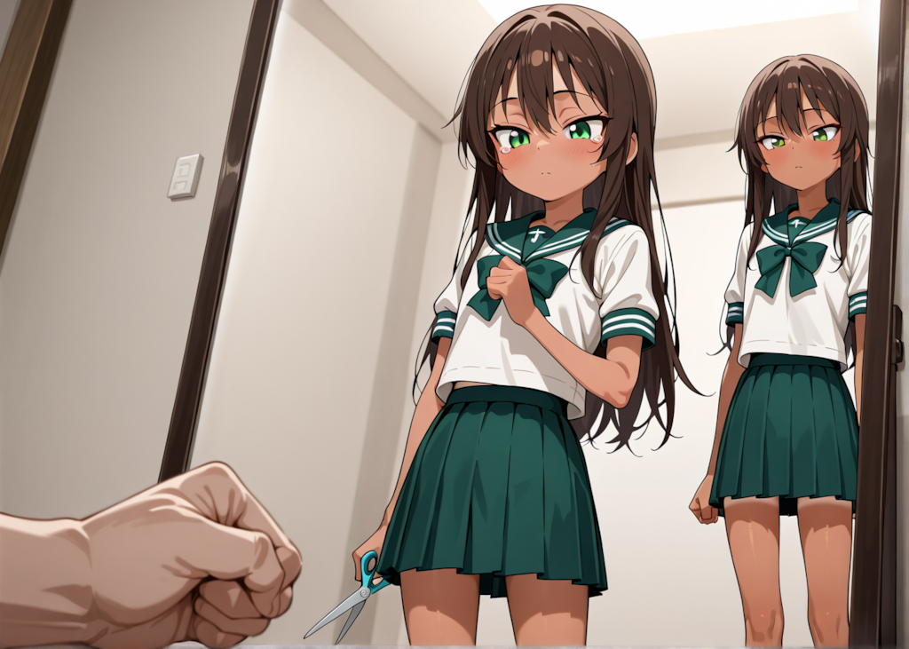 ハサミを持つことは苦手っぽい