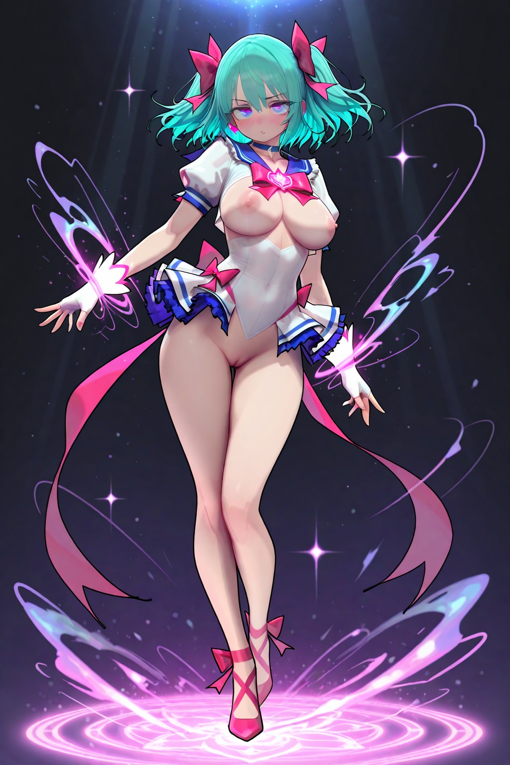 魔法少女変身中