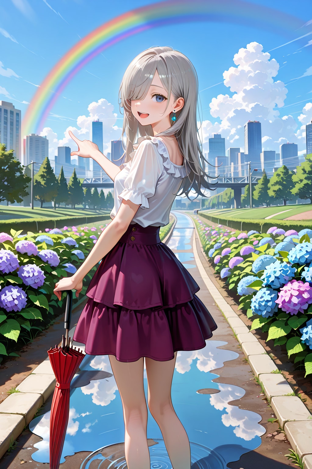 After the rain comes a rainbow
