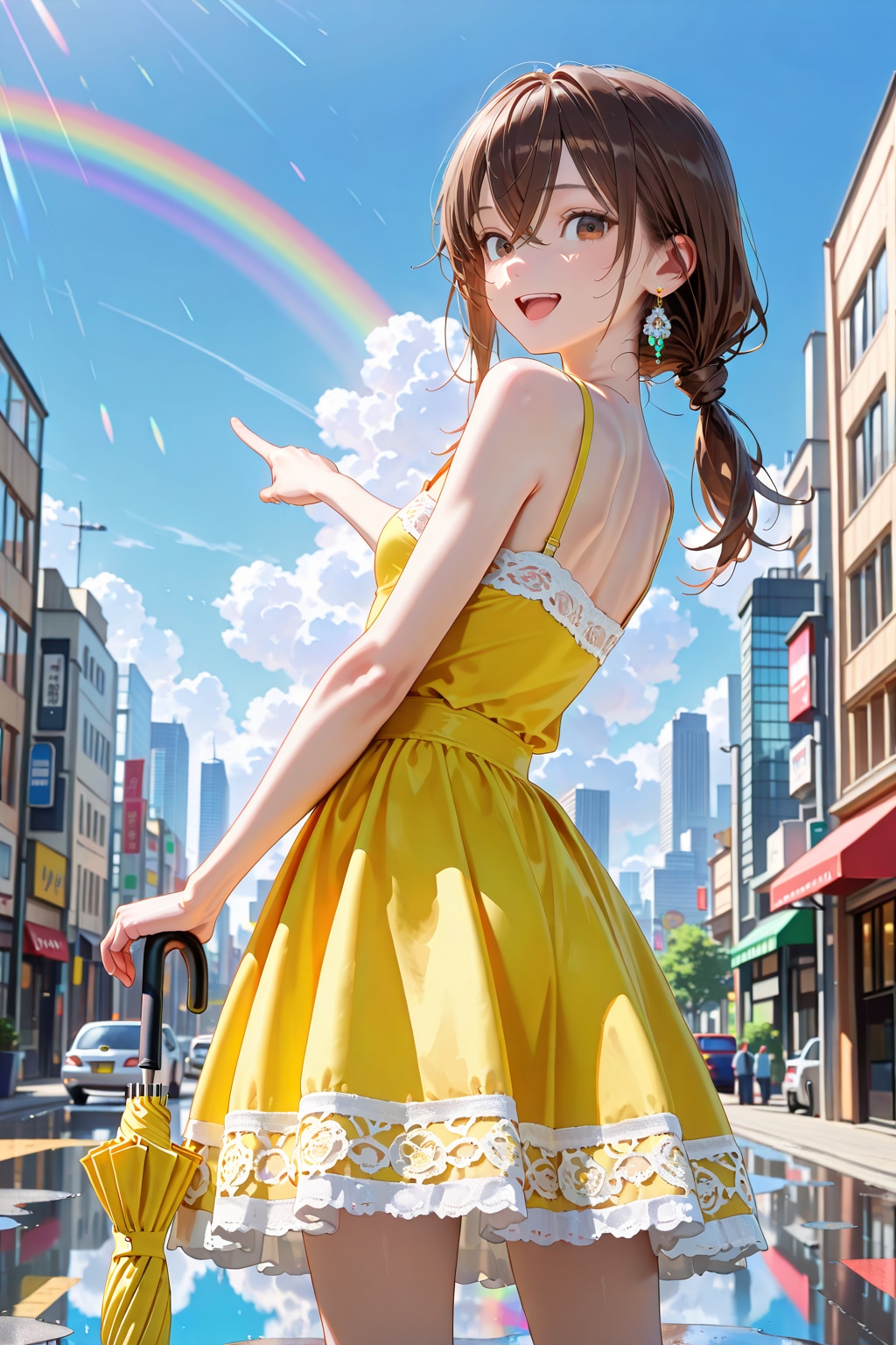 After the rain comes a rainbow