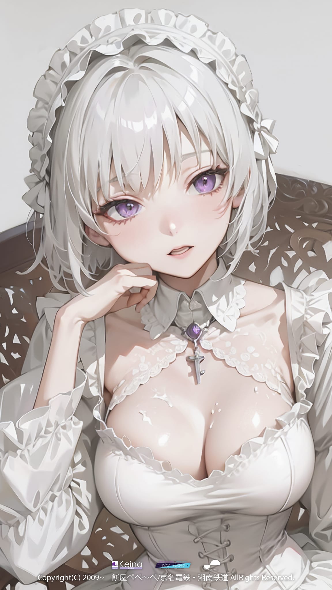 椅子に座る弊社キャラクター【けい あいな】 | の人気AIイラスト・グラビア