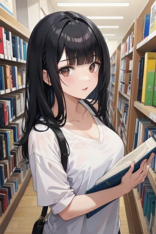 本屋の女性
