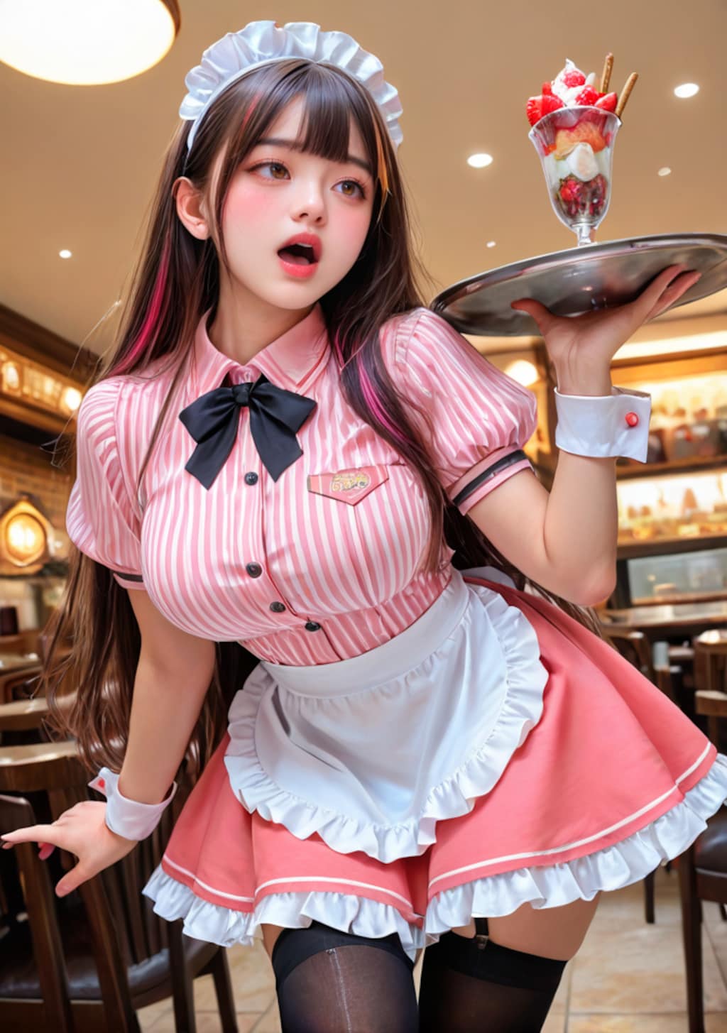 パフェ屋でアルバイト