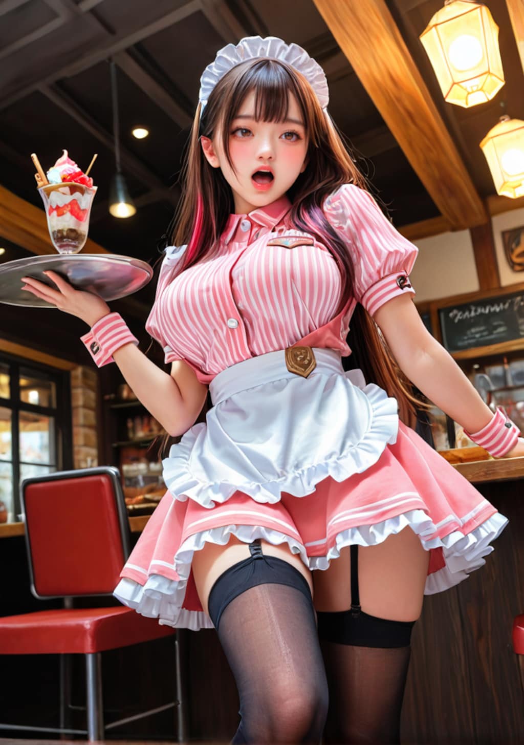 パフェ屋でアルバイト