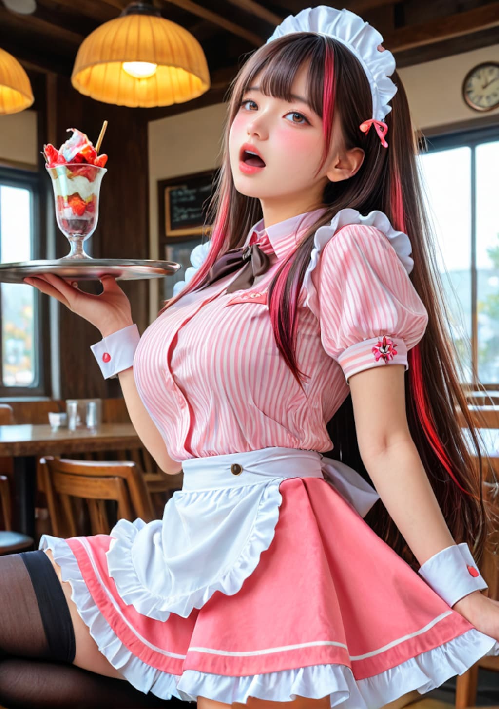 パフェ屋でアルバイト