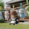 サラさんぬいぐるみを干す 4枚目