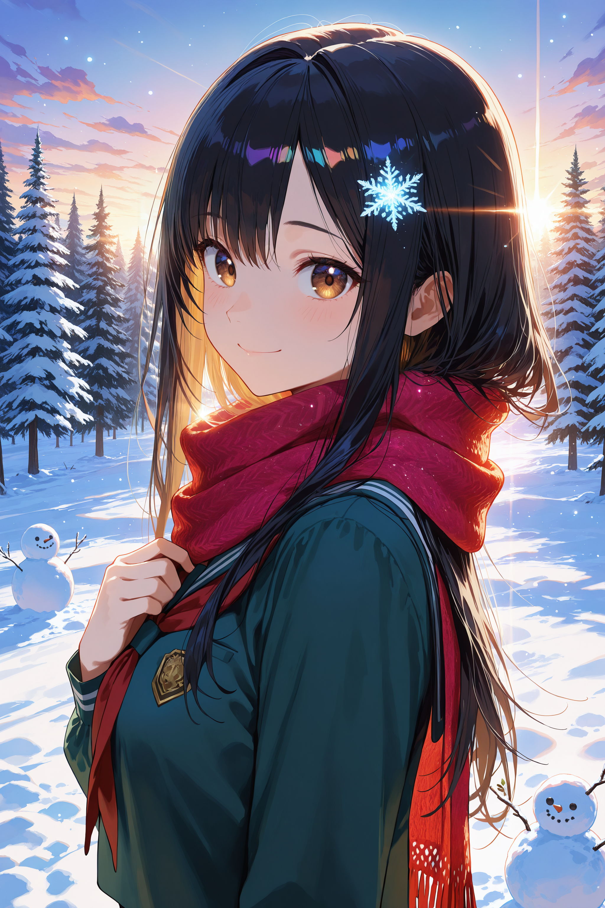 異世界神社の巫女さん（神楽さん）制服Ver | の人気AIイラスト・グラビア