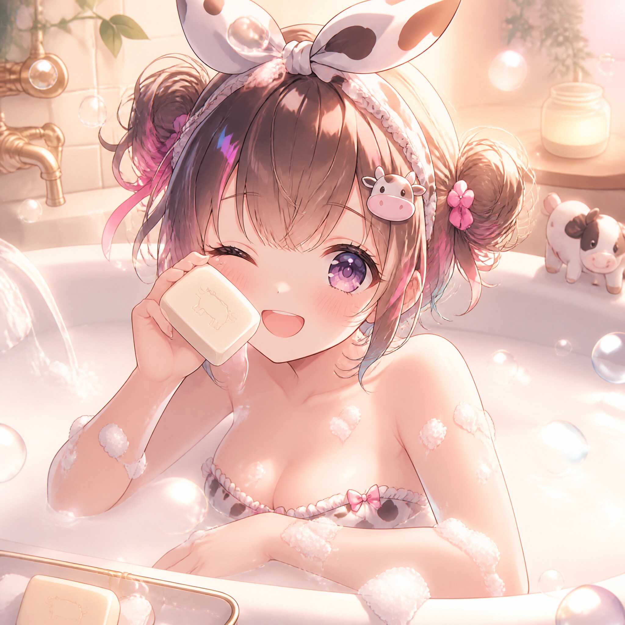 牛乳石鹸風呂（１）3時のアイドル　GPTimages2.0