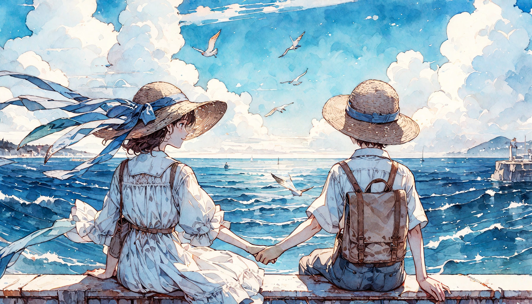 君と見た海 | の人気AIイラスト・グラビア