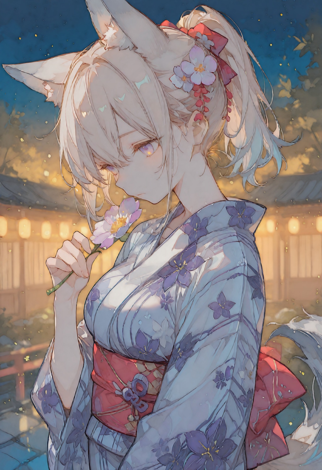 浴衣けもみみ娘
