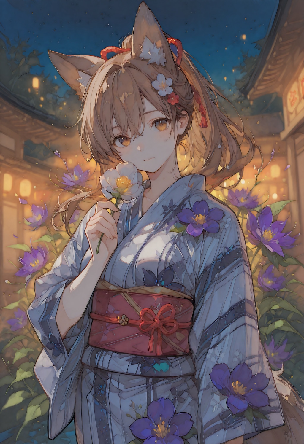 浴衣けもみみ娘