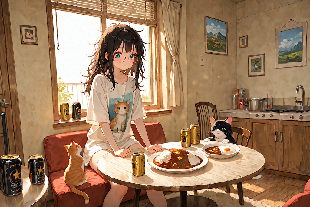 朝からカレー