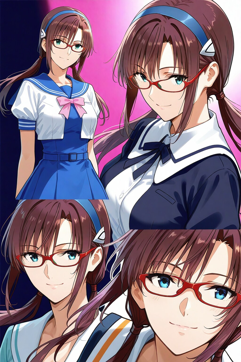 セーラー服の真希波マリイラストリアス