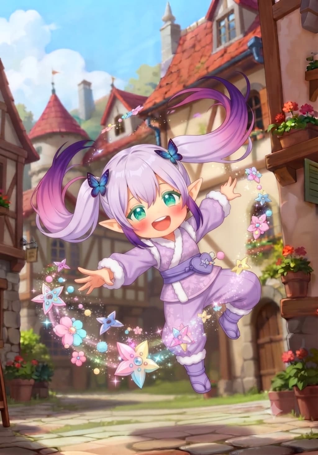 もこもこ忍法💠ファンシー手裏剣乱れ撃ちの術！