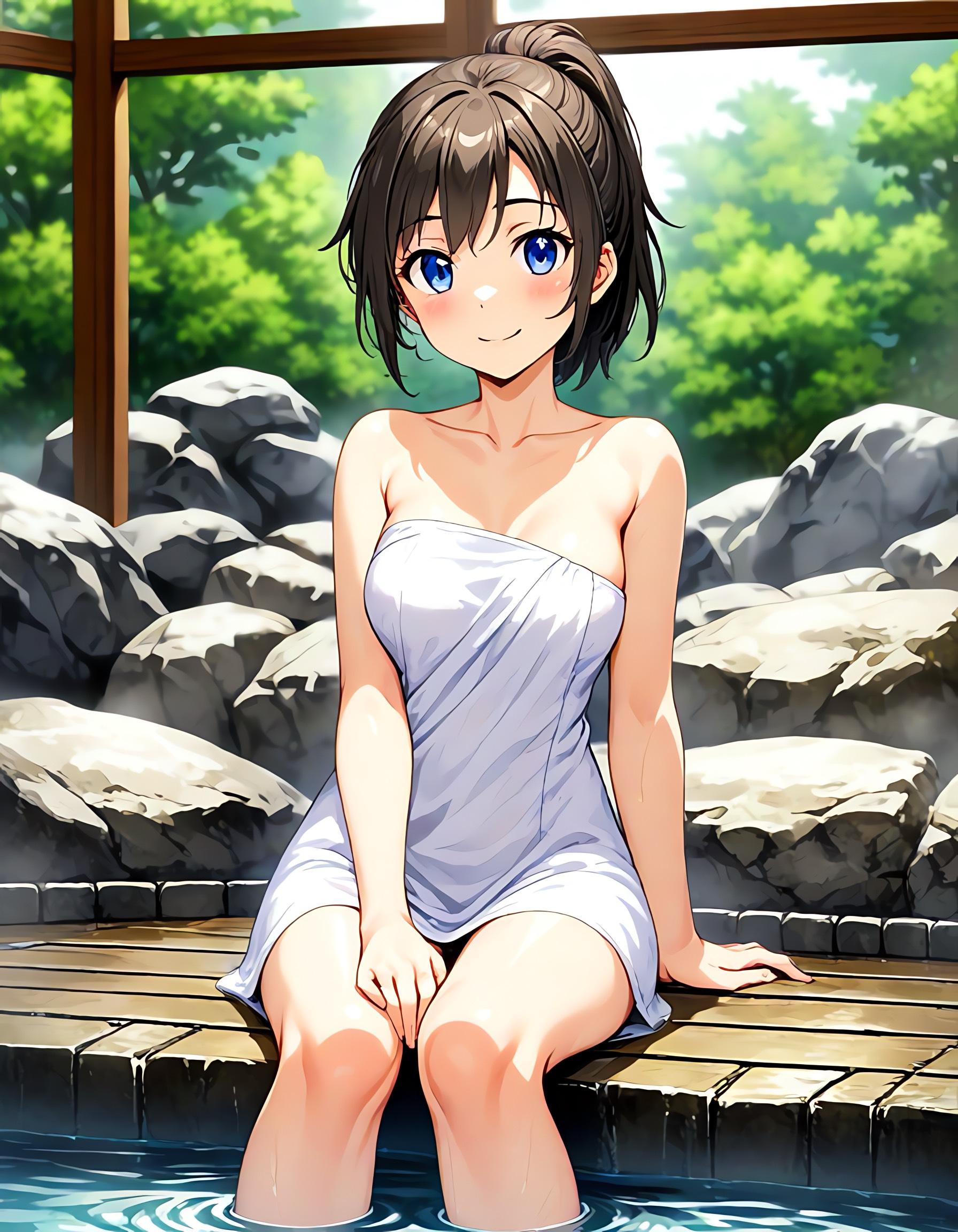 今夜の温泉少女♨️