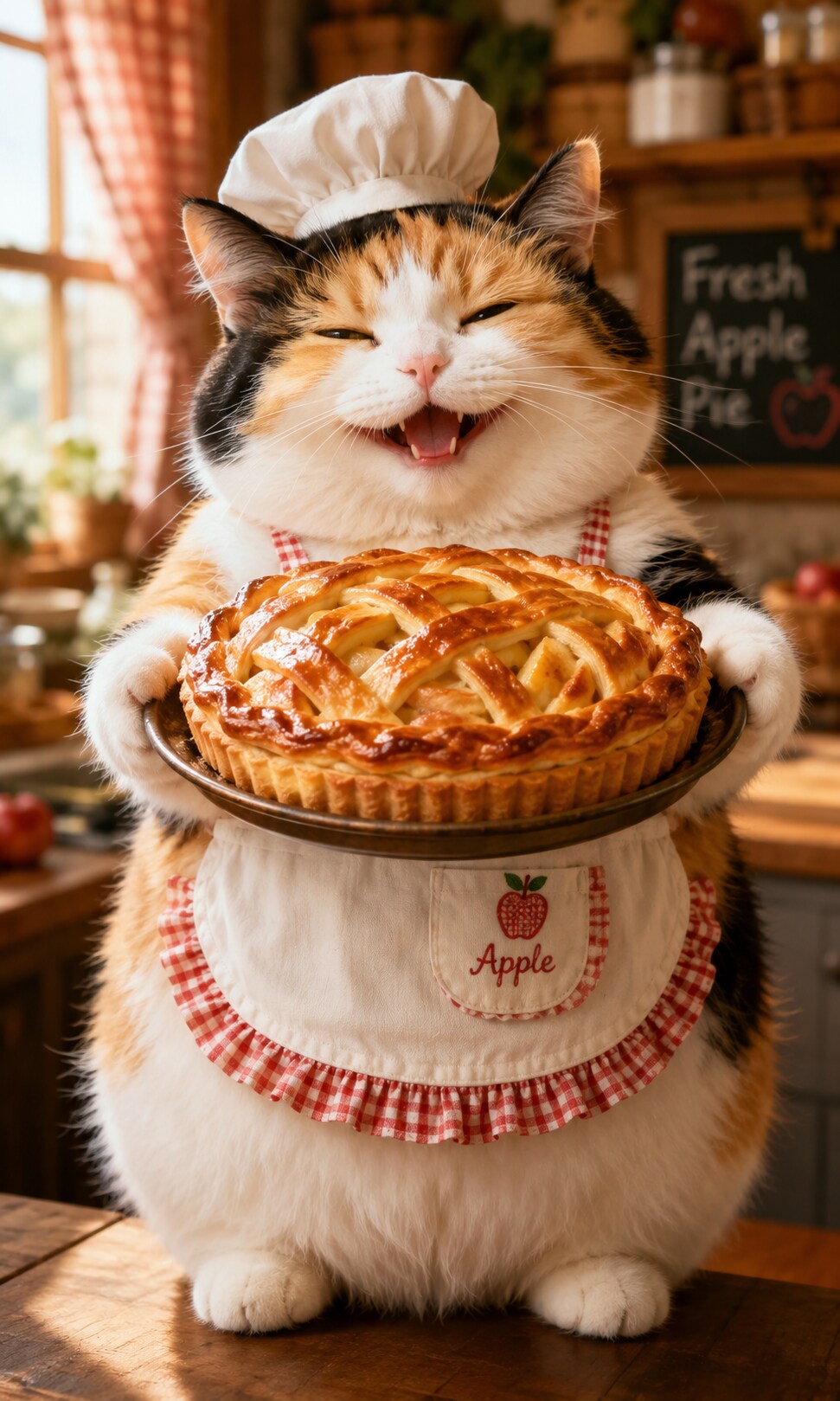 【動物】ほらっアップルパイ食べてきなさい👍