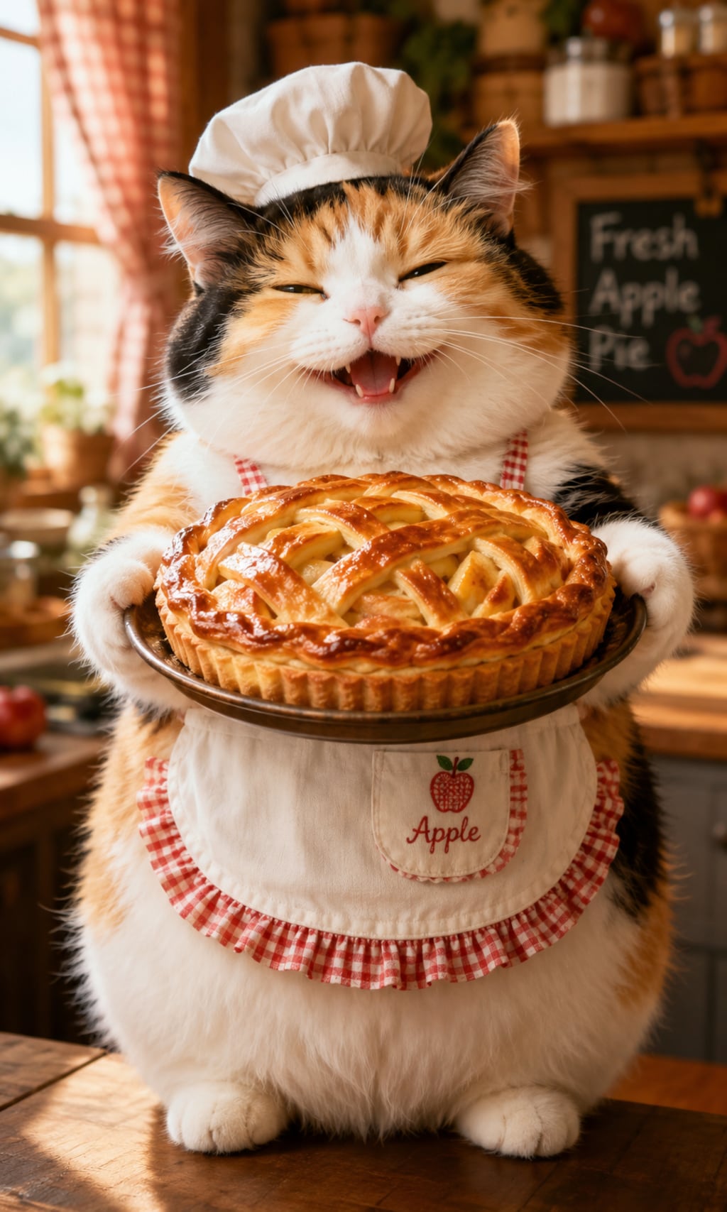 【動物】ほらっアップルパイ食べてきなさい👍