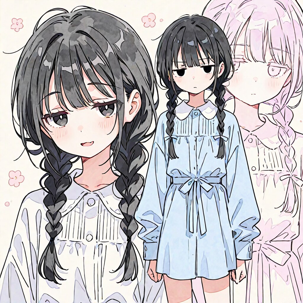 みつあみの子