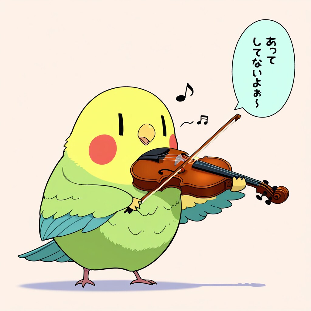 バイオリン喋るインコ