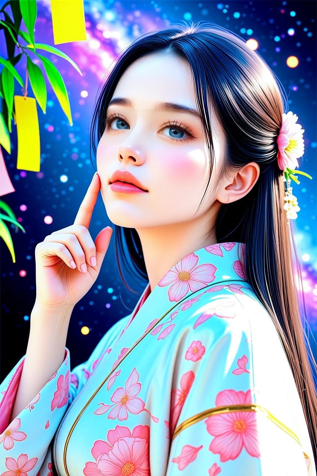 七夕: 短冊に願いを込めて