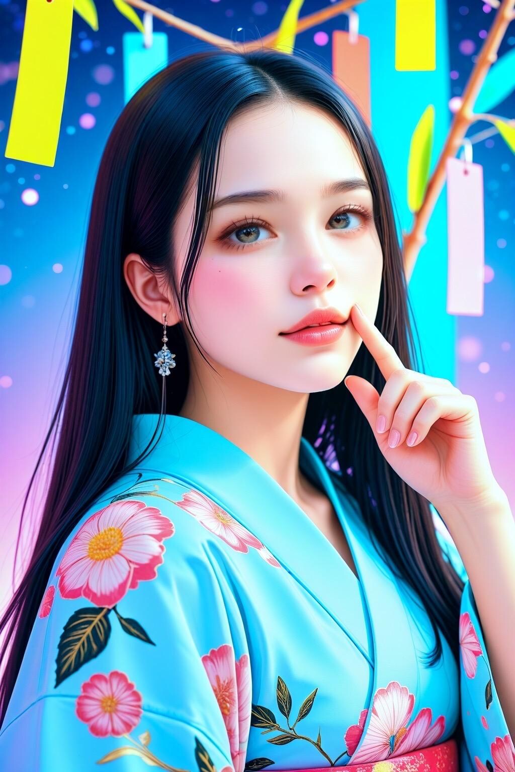 七夕: 短冊に願いを込めて