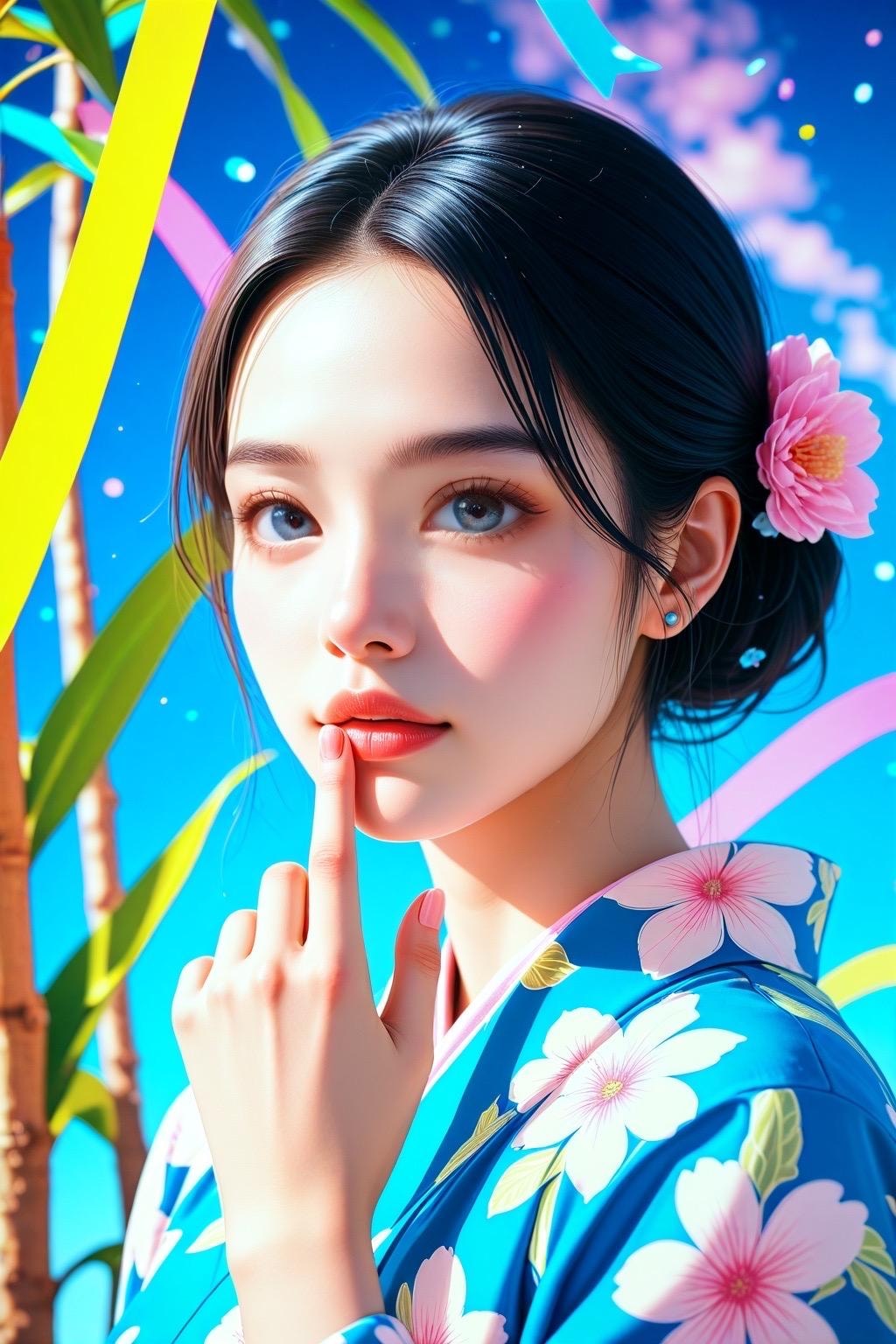 七夕: 短冊に願いを込めて