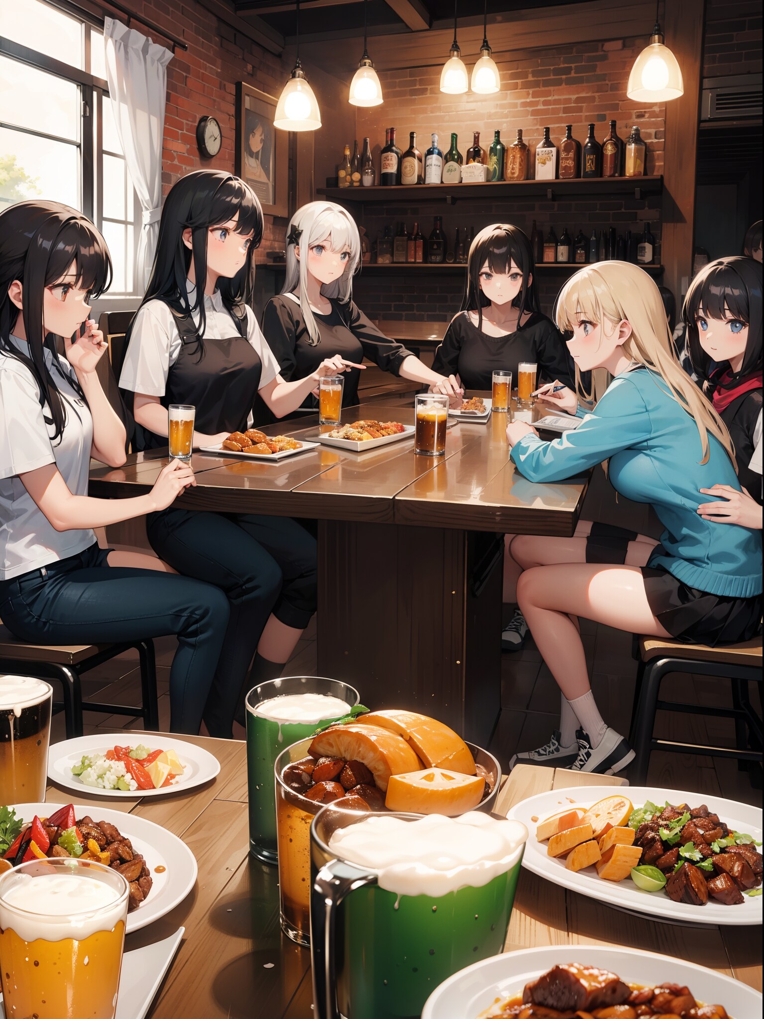 ビールで女子会