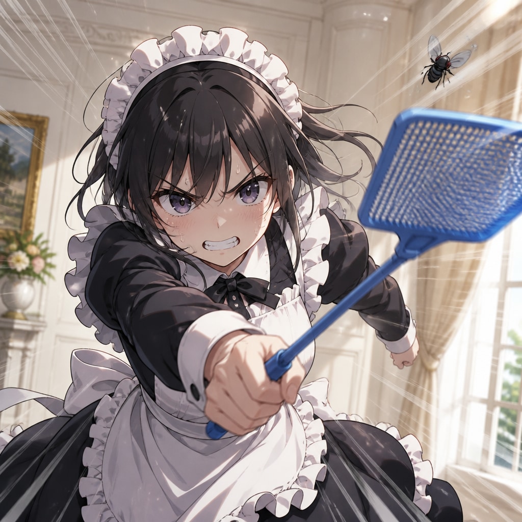 メイド vs ハエ