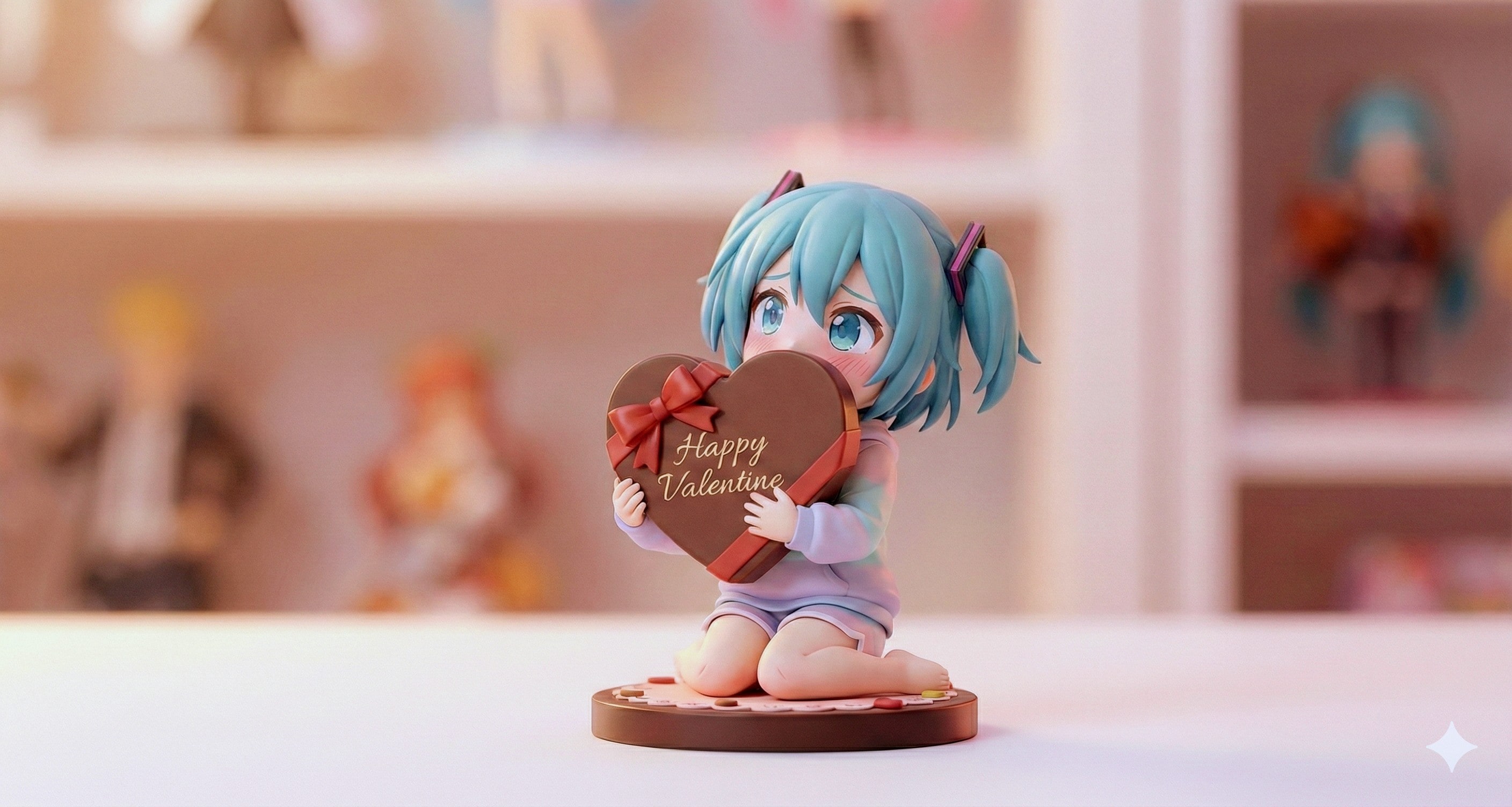 バレンタイン　ミクちゃん💝 | の人気AIイラスト・グラビア